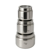 LA' FORTE Premium Stainless Steel Storage Jar Set -3 Pieces